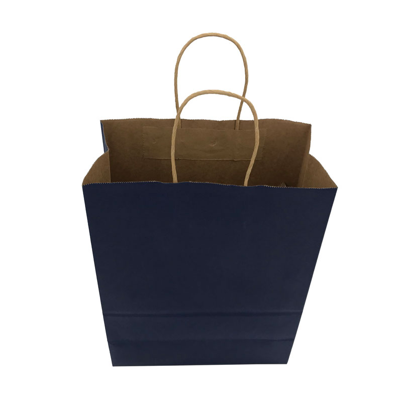 Lipack Moda Bolsa de papel Kraft para alimentos con asas retorcidas