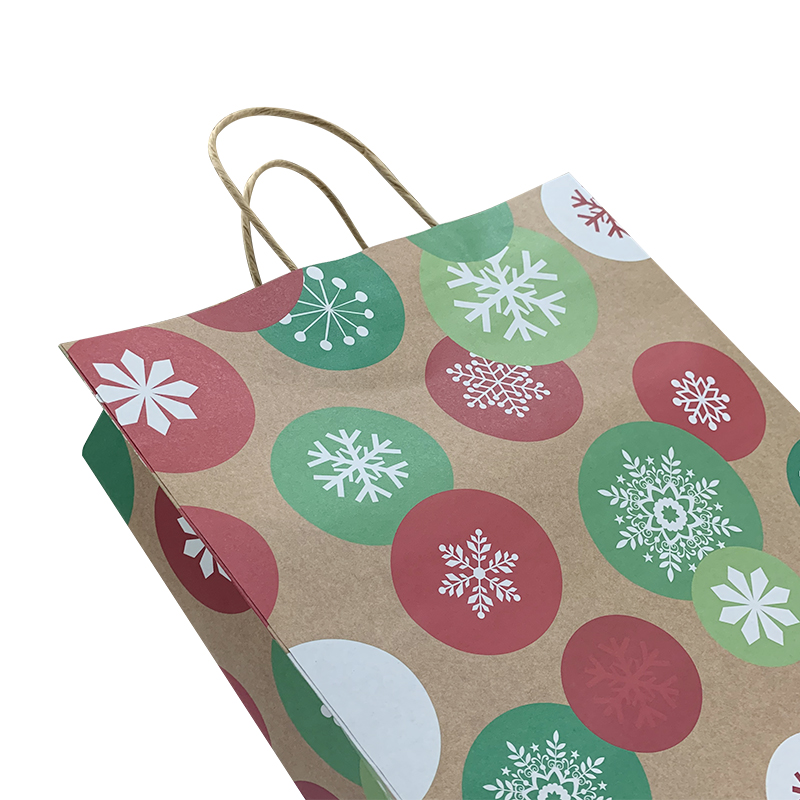 Lipack Art Bolsa de Papel Kraft Colorida para Navidad con Logo