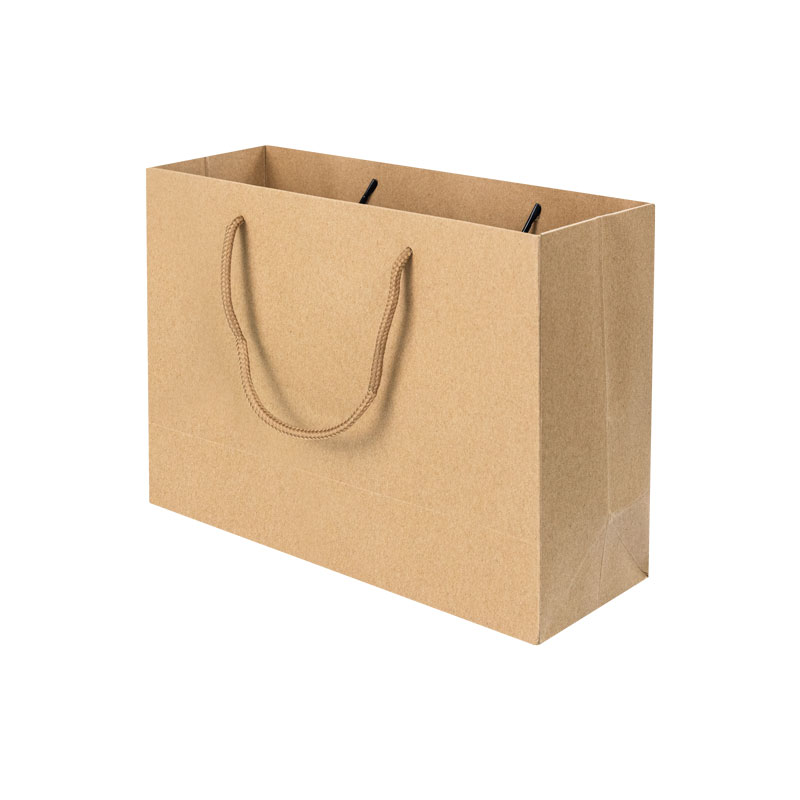 Lipack Bolsa de papel caliente de color sólido de alta calidad con asa para embalaje